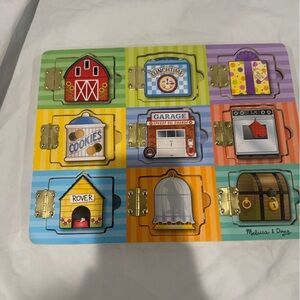 Melissa & Doug Wooden Magnetic Hide & Seek Board Activity Board